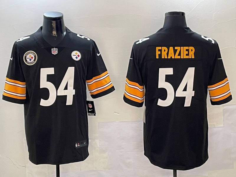 Men Pittsburgh Steelers #54 Frazier Black Nike Limited NFL 2025 Jersey style 02